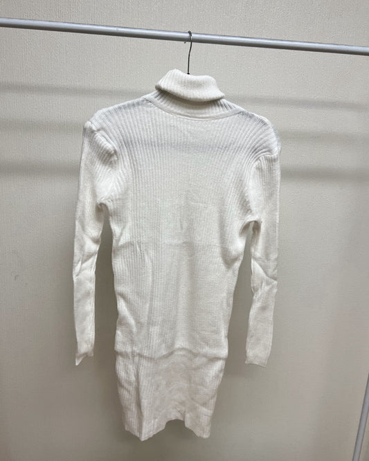 Mini dress lanilla blanco